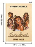 UDAER Beauty Color Bomb 63-Color Makeup Kit - Multi-Function Eyeshadow, Blush, Highlighter & Contour Palette (highly recommended)