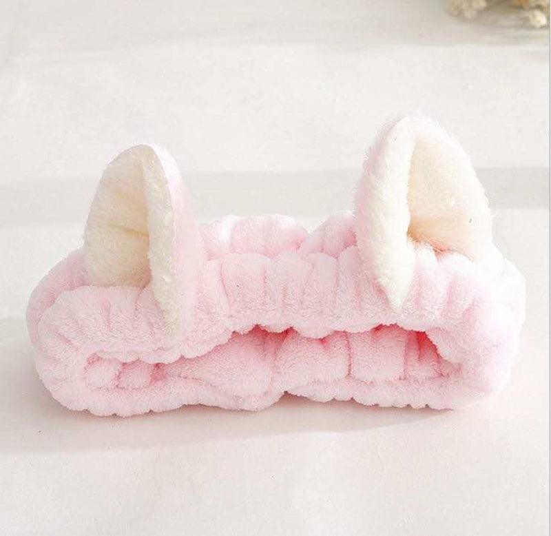Cute Cat Ears Headband – Soft Hair Wrap for Makeup Routine