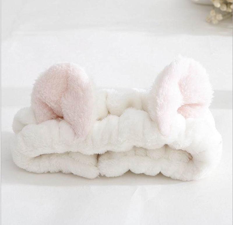 Cute Cat Ears Headband – Soft Hair Wrap for Makeup Routine